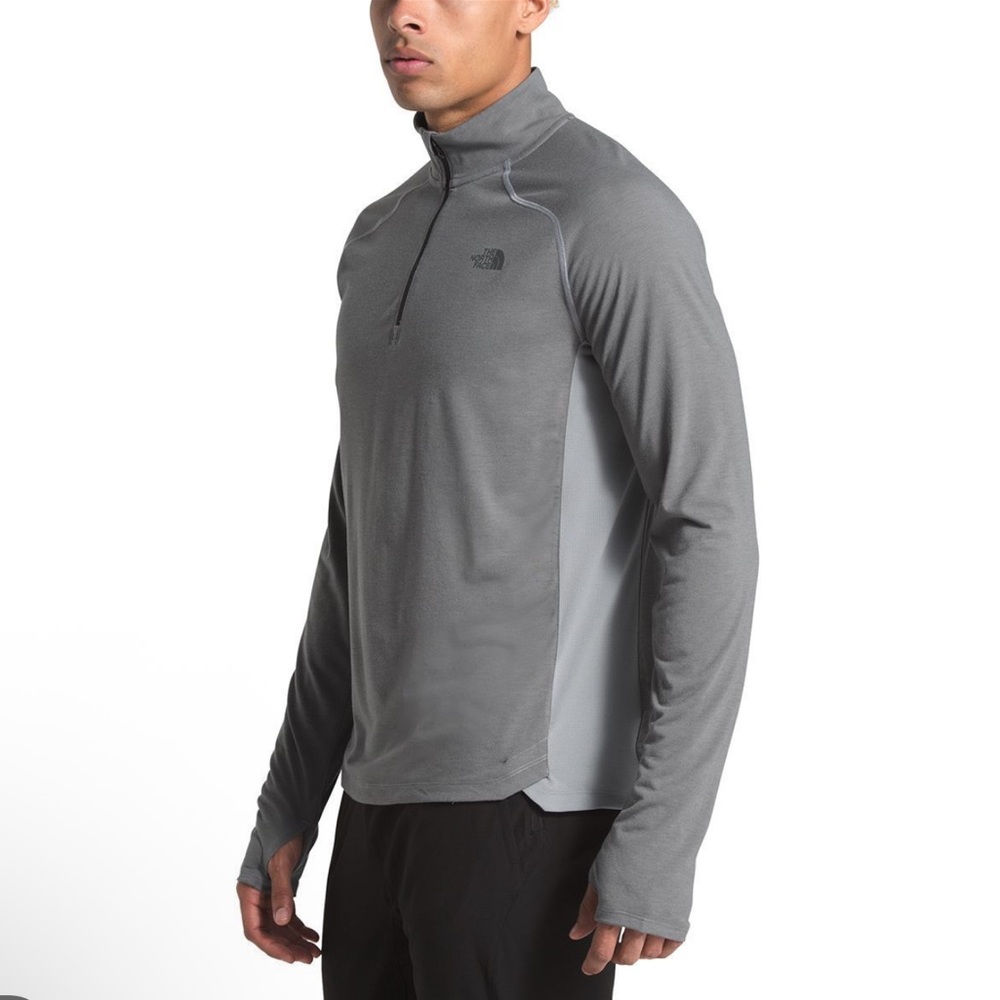 The North Face Men's Two-Tone Gray 1/4 Zip Active Jacket Size XL EUC!